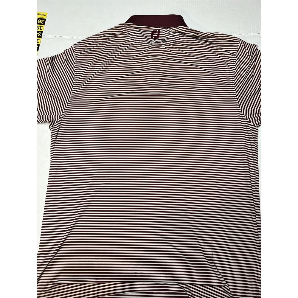 Footjoy Golf Polo Shirt Men's Large Richland  Embroidered Sleeve Striped - Picture 14 of 16